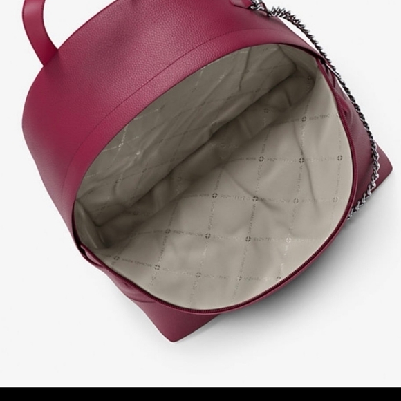 NWT Michael Kors Raspberry Medium Slater Backpack - Picture 9 of 11